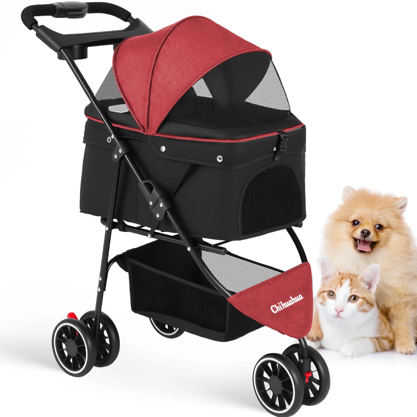 CHIHUAUA Foldable Pet Stroller For Small Dogs And Cats