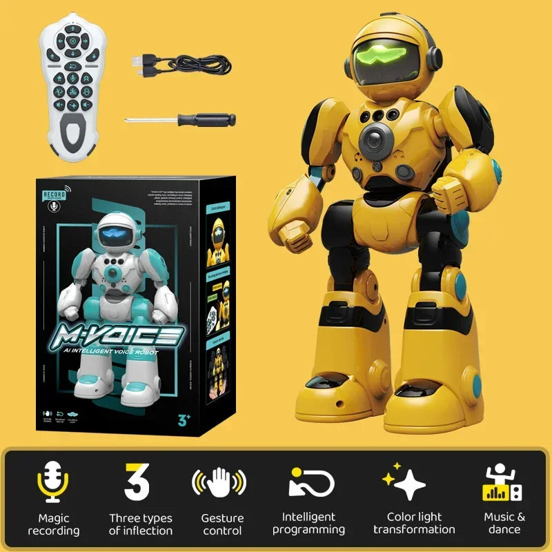 RC Robot With Voice Gesture Control Music Dancing Toy For Kids