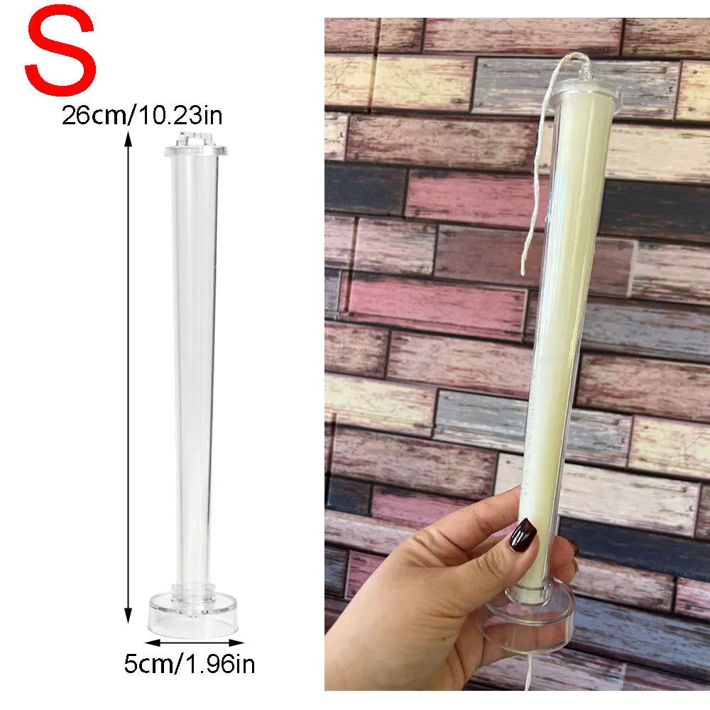 Acrylic Taper Pillar Mold For DIY Candlestick Holder Geometry Design