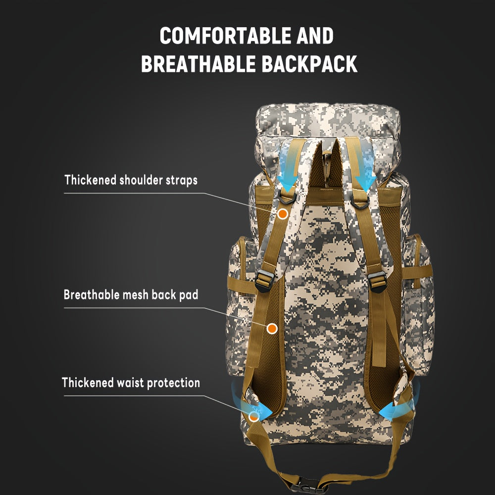 JUMAHE Tactical Backpack MOLLE Outdoor Hiking Gear With Padded Straps