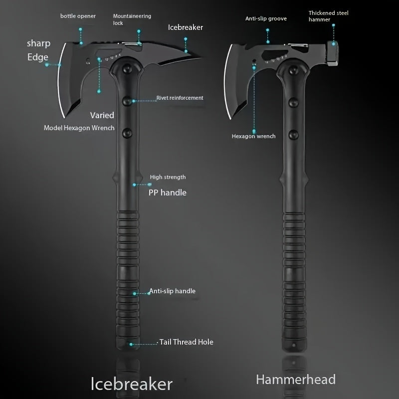 Outdoor Survival Axe With Saw For Camping And Bushcraft