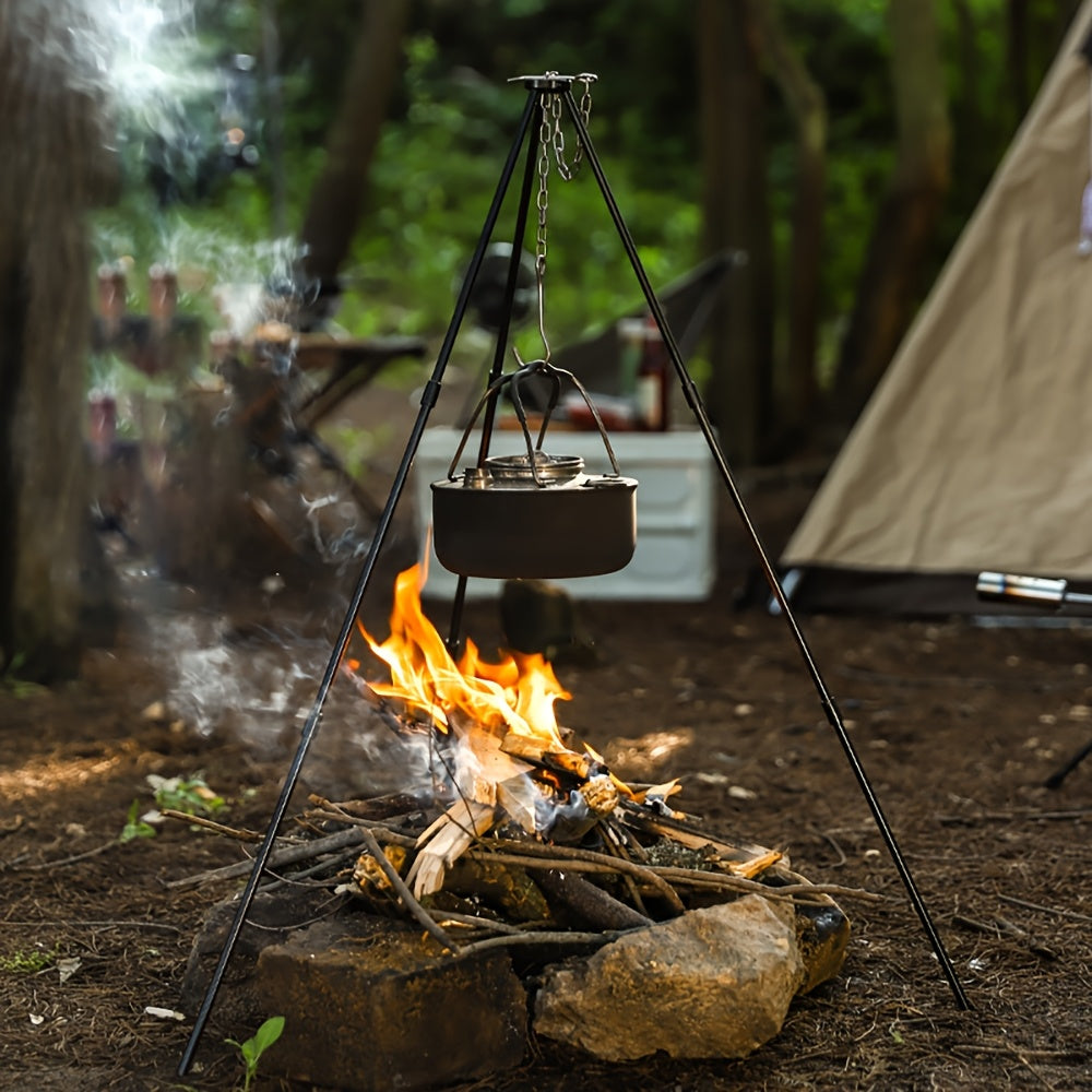 Stainless Steel Campfire Tripod For Outdoor Cooking And Dutch Oven