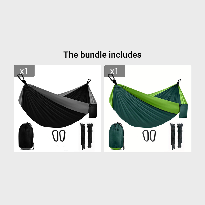 Camping Hammock Portable Parachute Nylon With Tree Straps