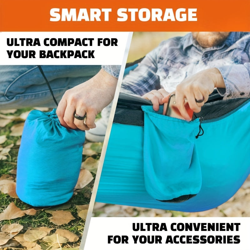 Camping Hammock Portable Parachute Nylon With Tree Straps