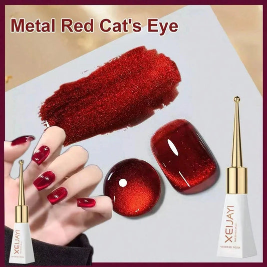 Cat Eye Magnetic Holographic Gel Nail Polish Shine Finish