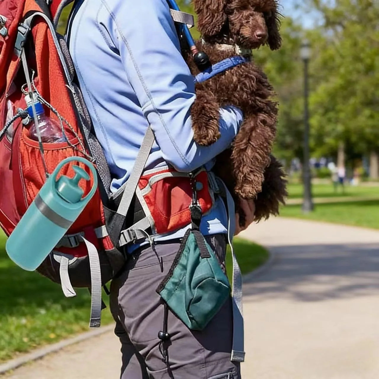 No Touch Dog Pooper Scooper With Bag Holder One-Hand Clean
