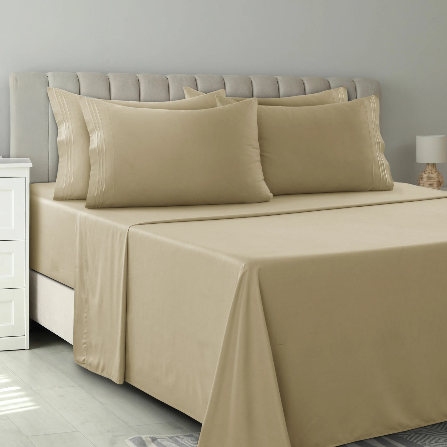 LDC Lux Decor Microfiber Sheet Set Ultra Soft Bedding