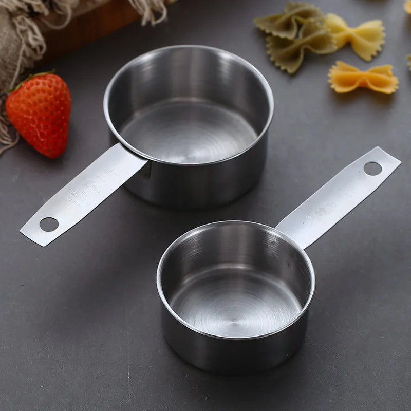 Upors Stainless Steel Measuring Cups And Spoons Stackable Set