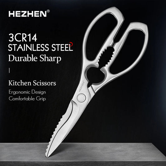HEZHEN Multifunctional Kitchen Scissors For Fish And Bones