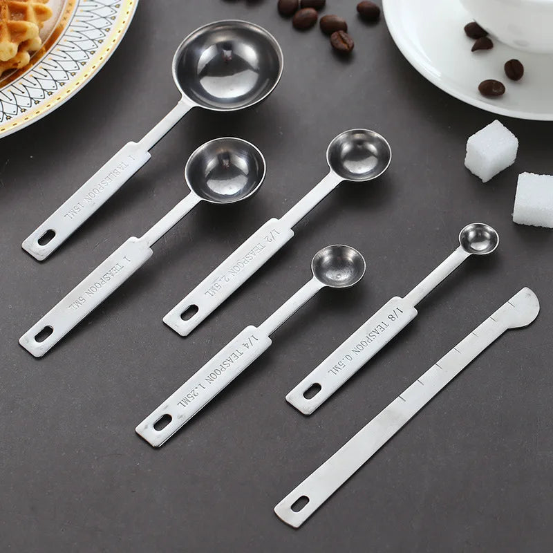 Upors Stainless Steel Measuring Cups And Spoons Stackable Set