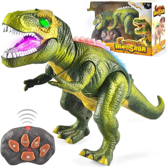 Joyfy Remote Control Walking T Rex Dinosaur Toy With Lights
