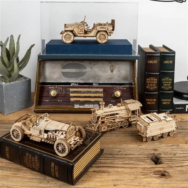 3D Wooden Truck Puzzle Model For Teens And Adults Kit