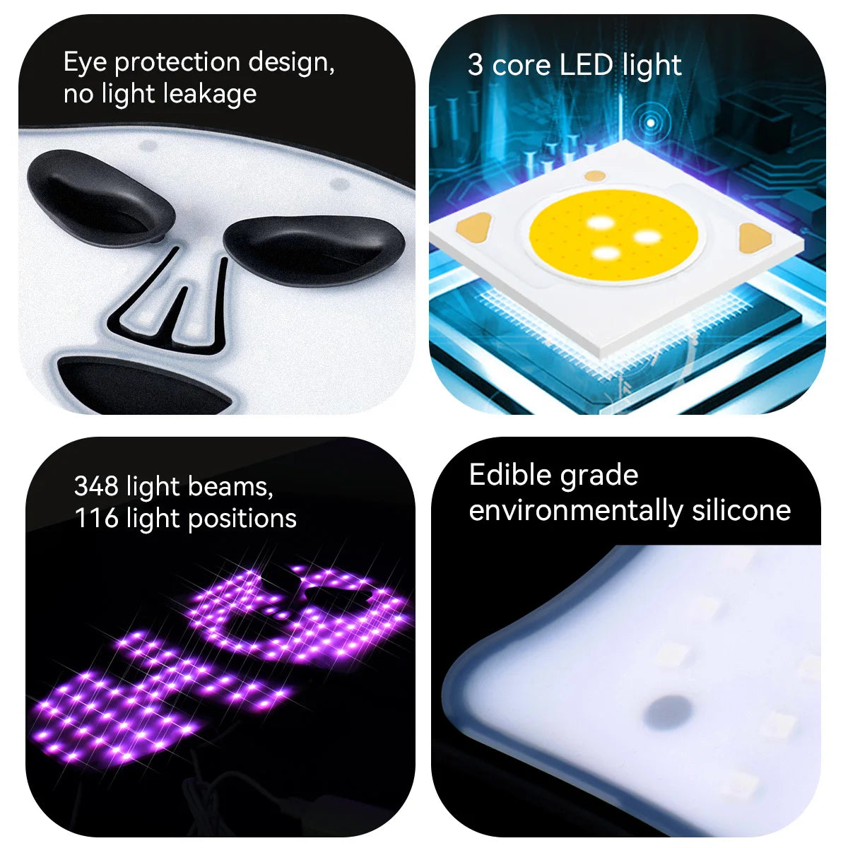 Hello Face Rechargeable Infrared Light Therapy Mask