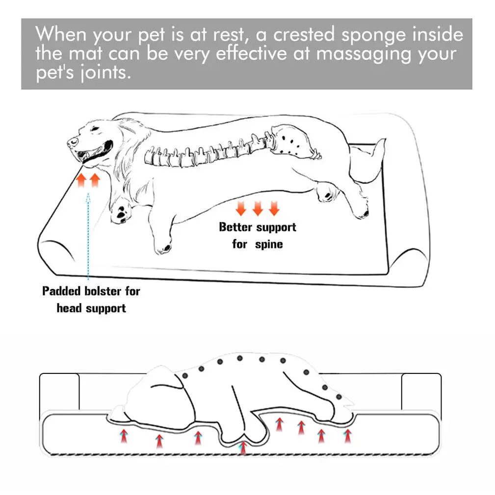 Bingopaw Orthopedic Dog Bed For Large Dogs With Removable Washable Cover And Plush Support