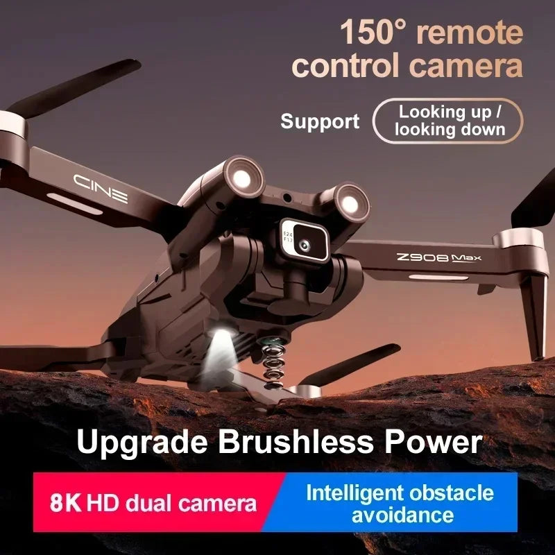 QJ Z908 Pro Max Brushless GPS Drone With Obstacle Avoidance