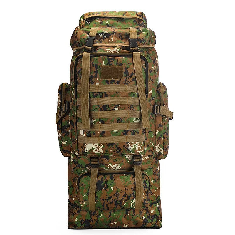 100L Outdoor Camping Backpack Hiking Bag Men's Large Capacity Storage Bag Multifunctional Back Travel Outdoor Sport Climbing Bag
