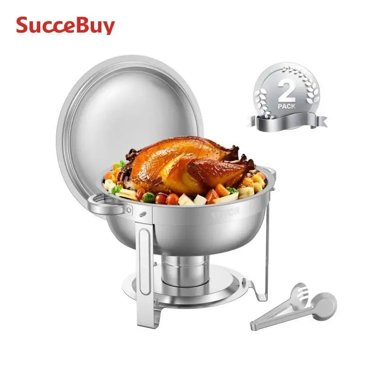 VEVOR 2 Pack Chafing Dish Buffet Set Stainless Steel