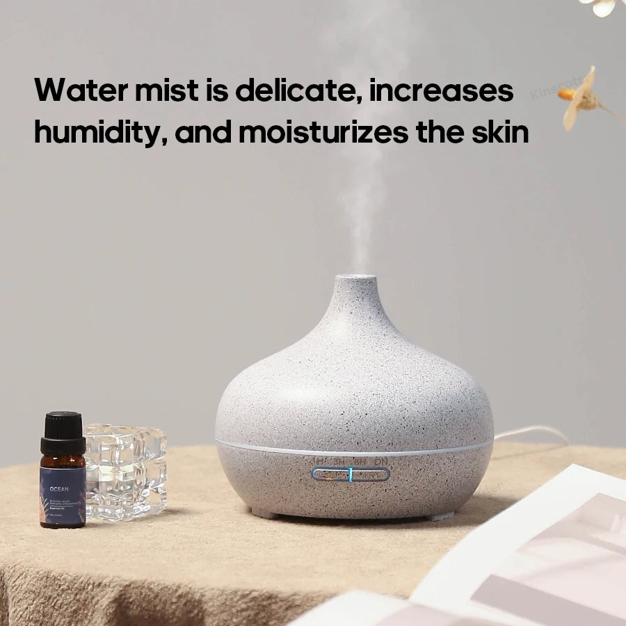 Kinscoter Wood Grain Aromatherapy Diffuser Ultrasonic Humidifier