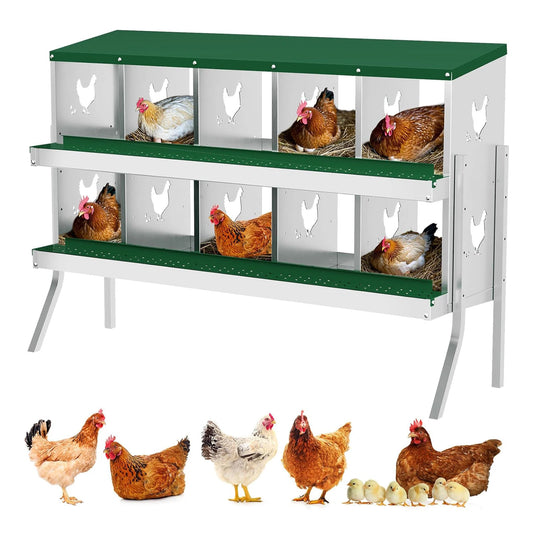 HobbyLane Chicken Nesting Box With Bracket Legs Multi-Compartment