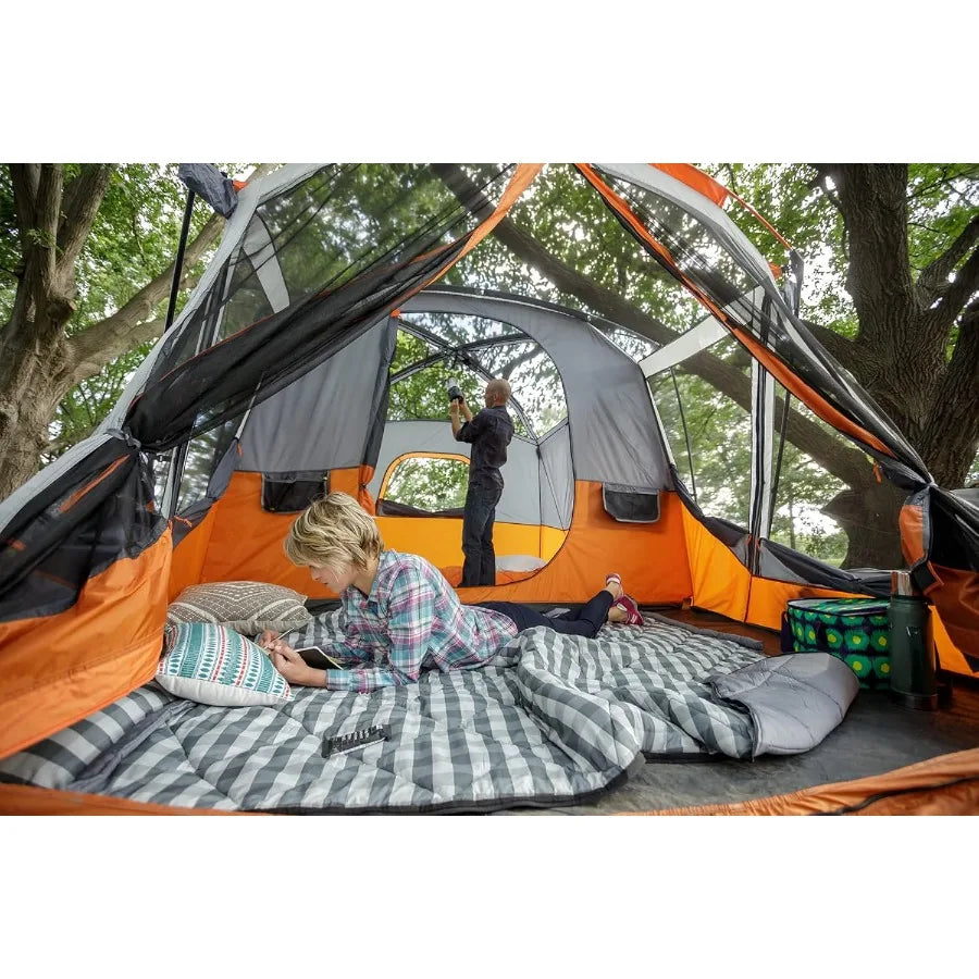 Building Large Family Cabin Tent For Camping