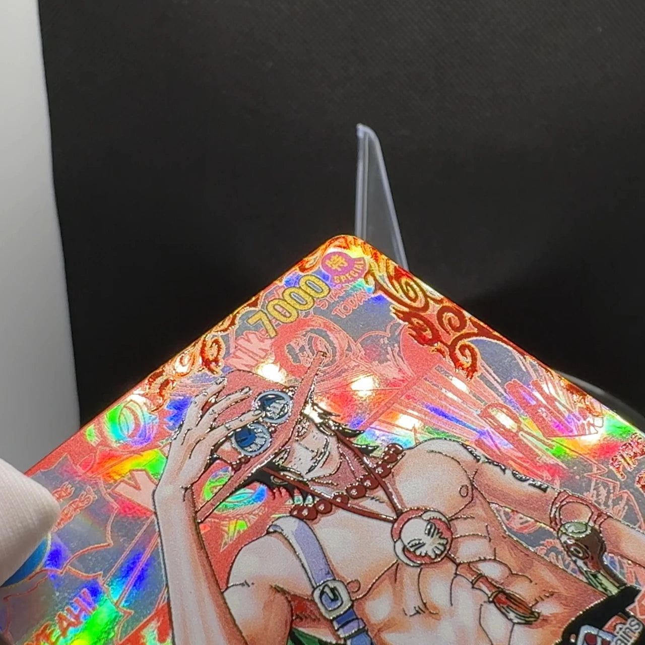 Bandai One Piece TCG OP13 Manga Leader Card Textured Foil