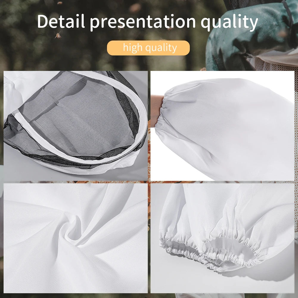 HKAFEICN Beekeeping Suit With Veil For Unisex And Children