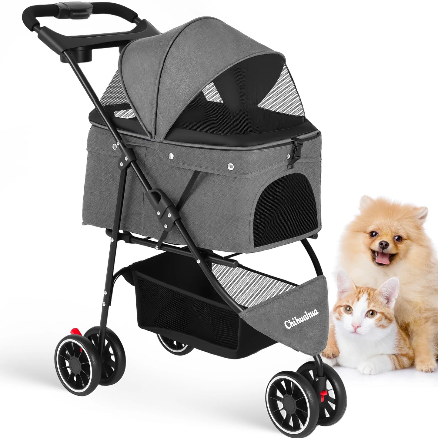 CHIHUAUA Foldable Pet Stroller For Small Dogs And Cats