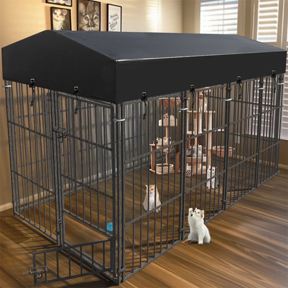 Borwar Heavy Duty Large Dog Kennel Welded Metal Playpen