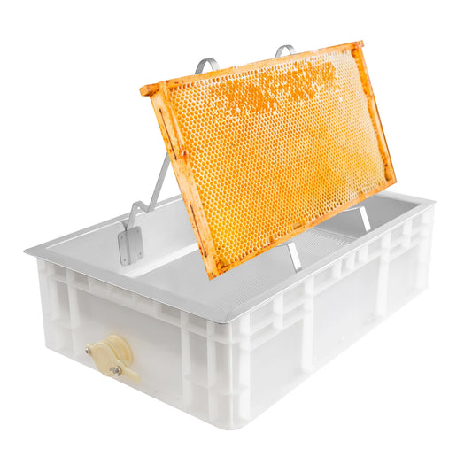 Stainless Steel Honeycomb Uncapping Tray Beekeeping Tools Kit