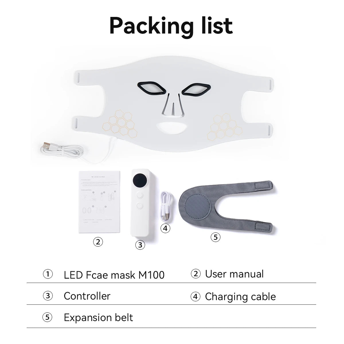 Hello Face Rechargeable Infrared Light Therapy Mask