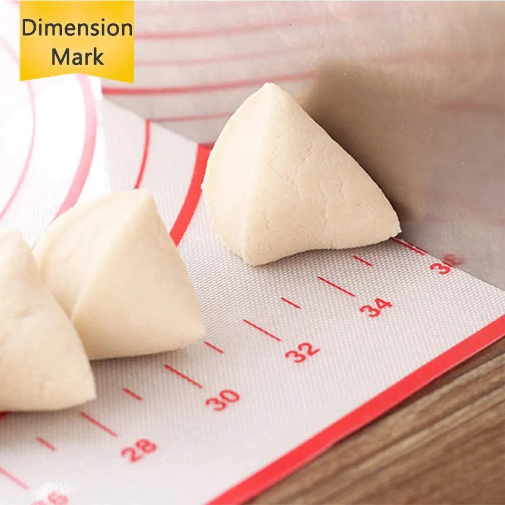 Silicone Baking Mat, Non-slip Pastry Mat for Rolling Out Dough, Making Pie Crust and Fondant, with Measuring Function
