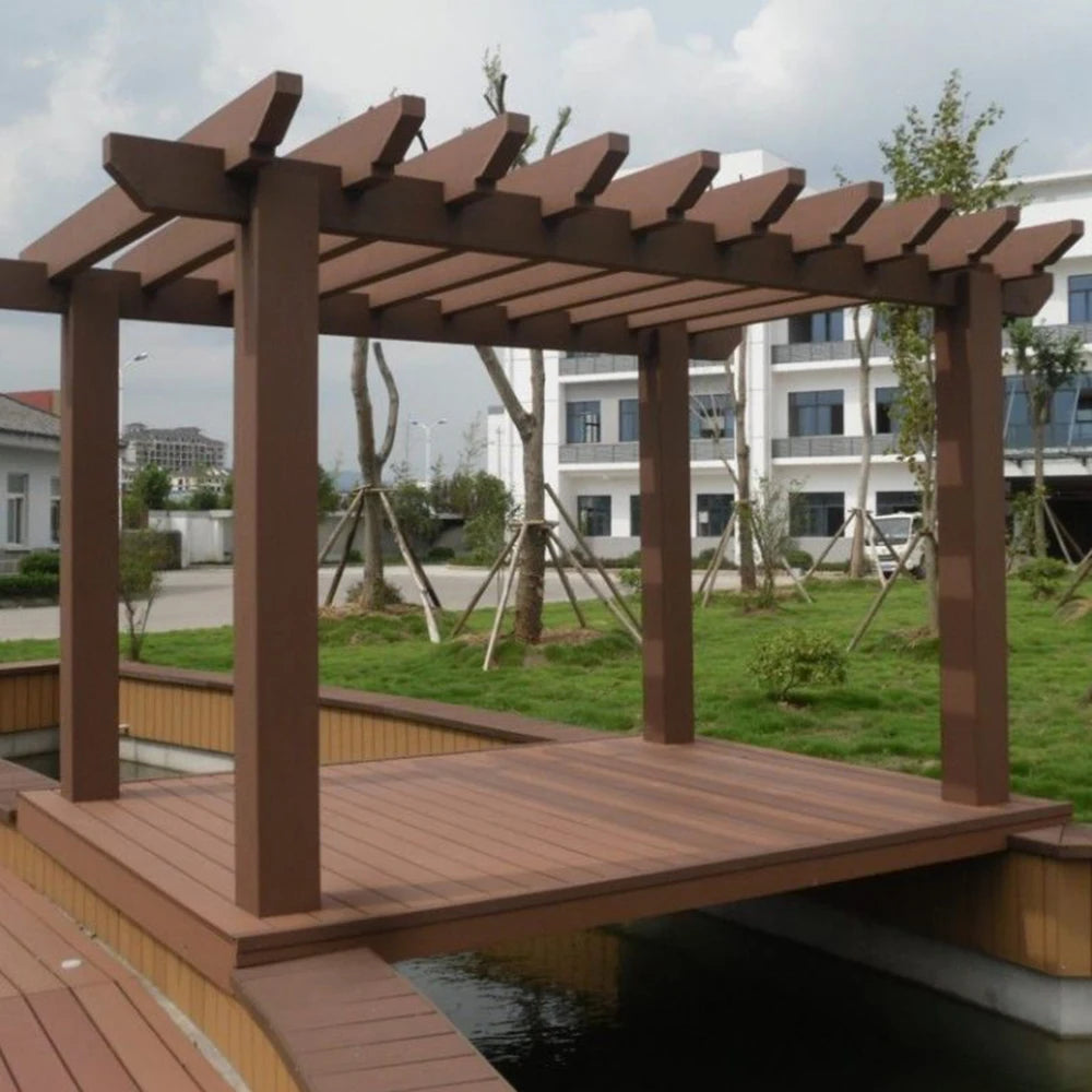 Gazebo Waterproof Patio Wood Pavilion For Outdoor Garden Low Maintenance