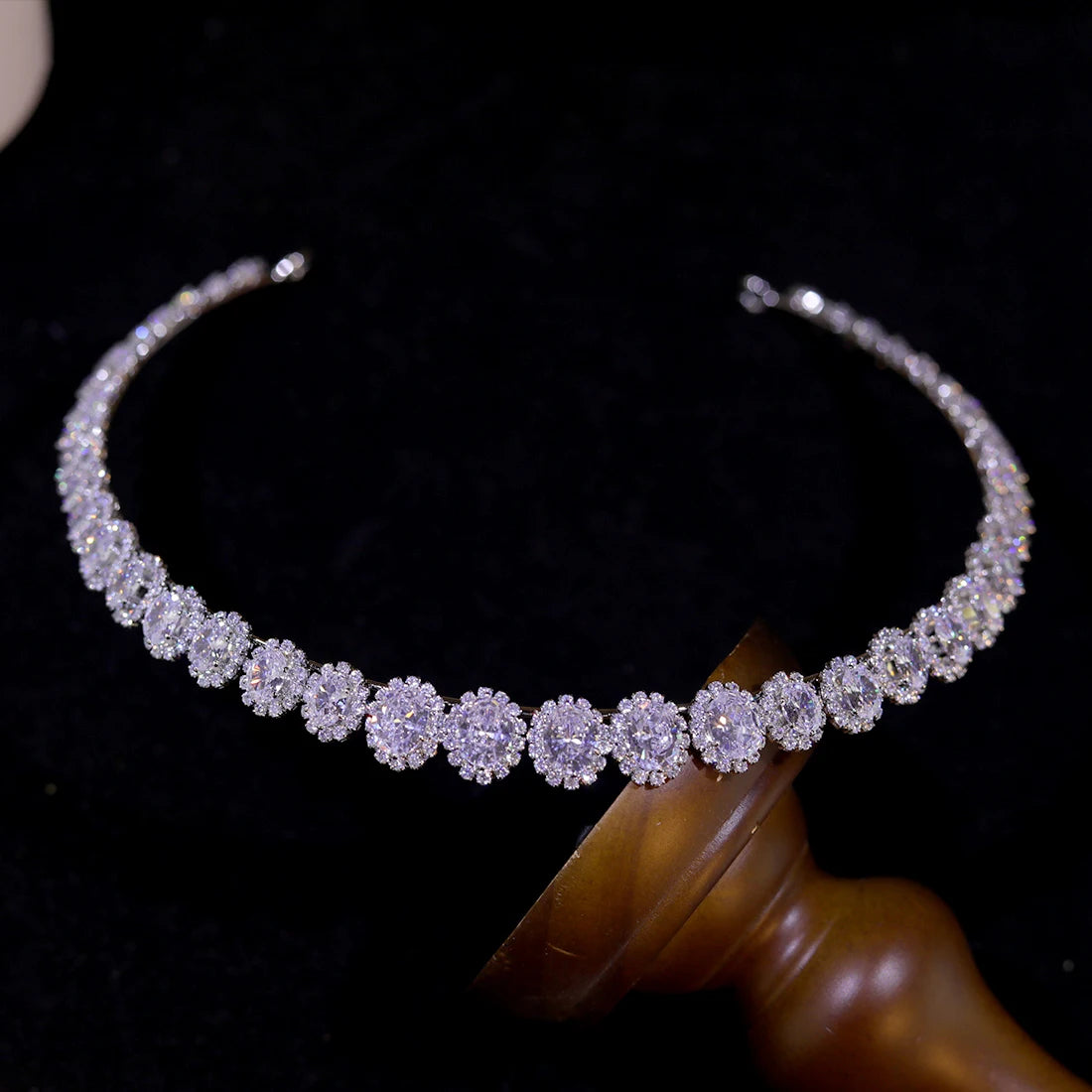 ASNORA 2026 Cubic Zirconia Bridal Headband Wedding Headpiece Luxury CZ Tiaras Crowns For Women Bride Wedding Party Hair Jewelry