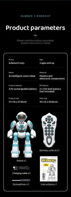 RC Robot With Voice Gesture Control Music Dancing Toy For Kids