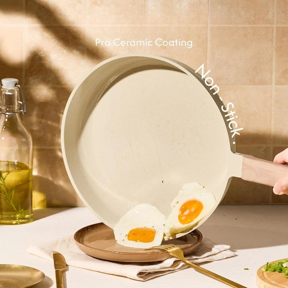 14 Piece Nonstick Ceramic Cookware Set PFAS PFOA Free