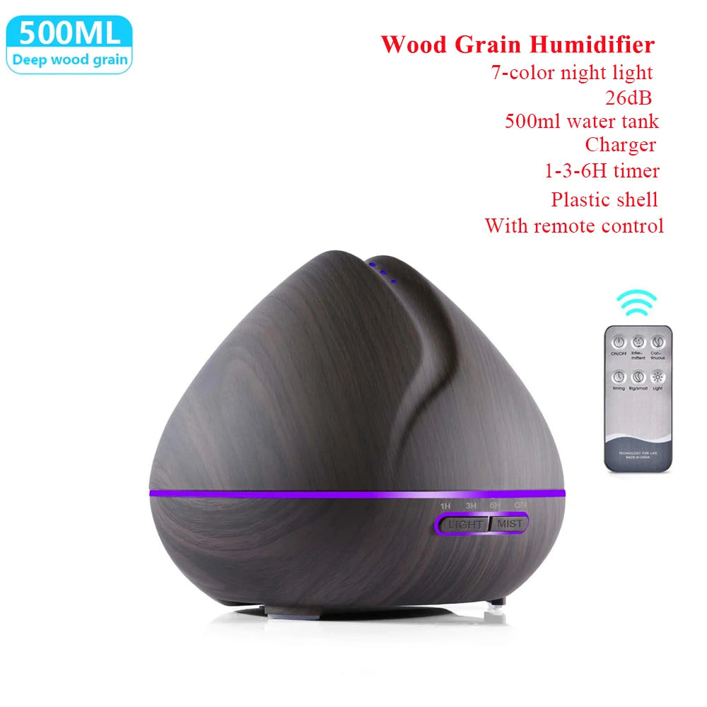 THANKSHARE Aroma Essential Oil Diffuser Ultrasonic Humidifier