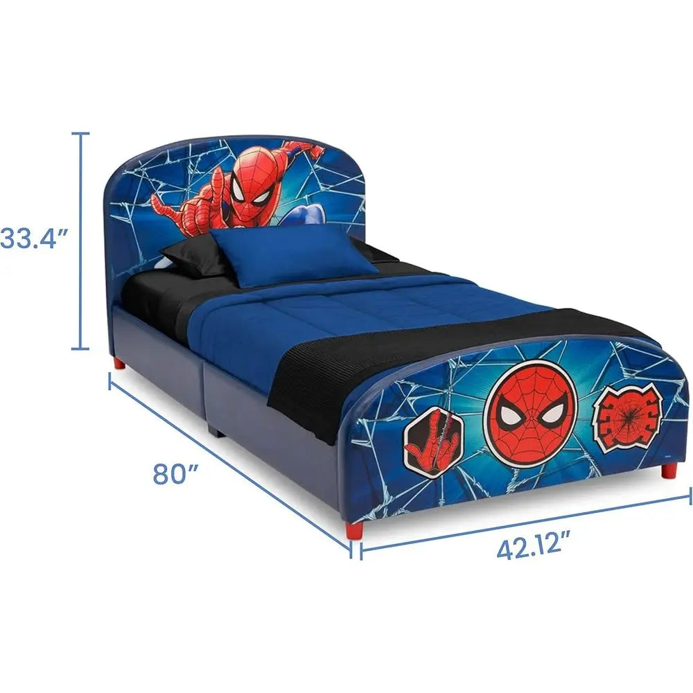 Children Upholstered Twin Bed, Man