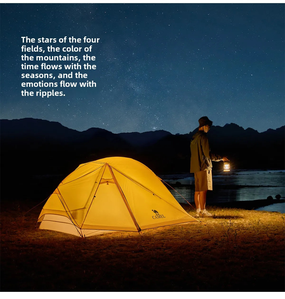 Camel Ultralight Two Person Tent for Travel Waterproof Outdoor Camping