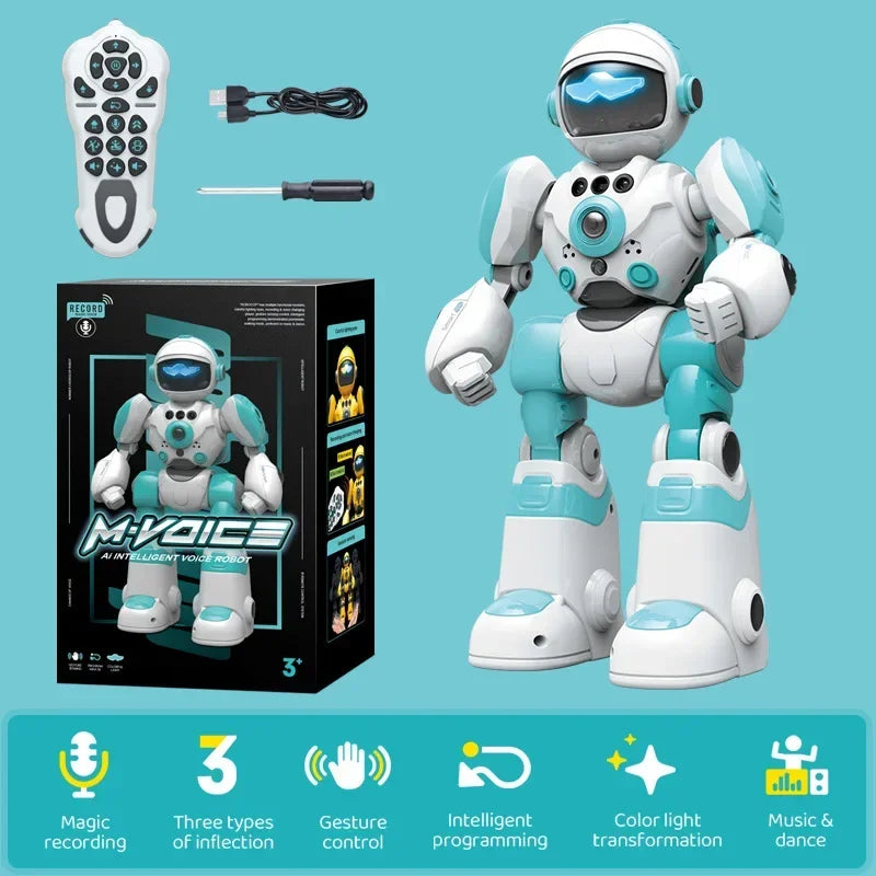 RC Robot With Voice Gesture Control Music Dancing Toy For Kids