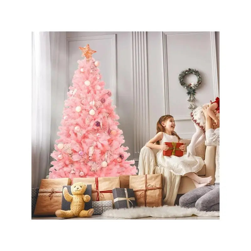 Xmas Tree With Flourishing Branch Tips For Dreamy Festive Ambiance