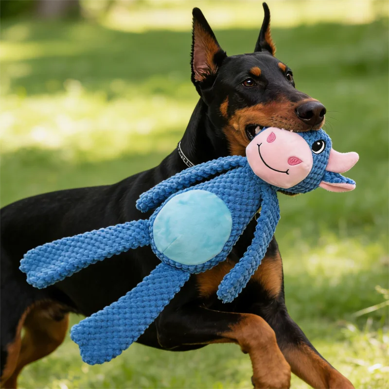 Indestructible Plush Squeak Toy For Dogs Durable Chew Safe Toy