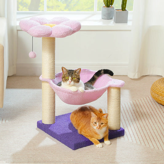 PAWZ Road Flower Cat Tree With Sisal Scratching Post Hammock