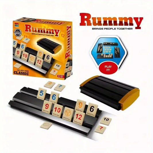 Classic Rummy Tile Board Game For 2-4 Players Family Fun
