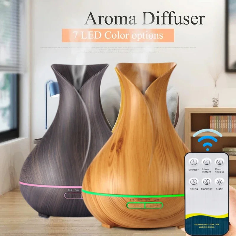 DELIXING Ultrasonic Essential Oil Diffuser Humidifier for Home Office