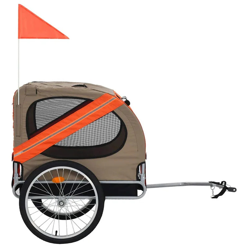 Pet Bicycle Trailer For Cats And Dogs Folding Travel Carrier