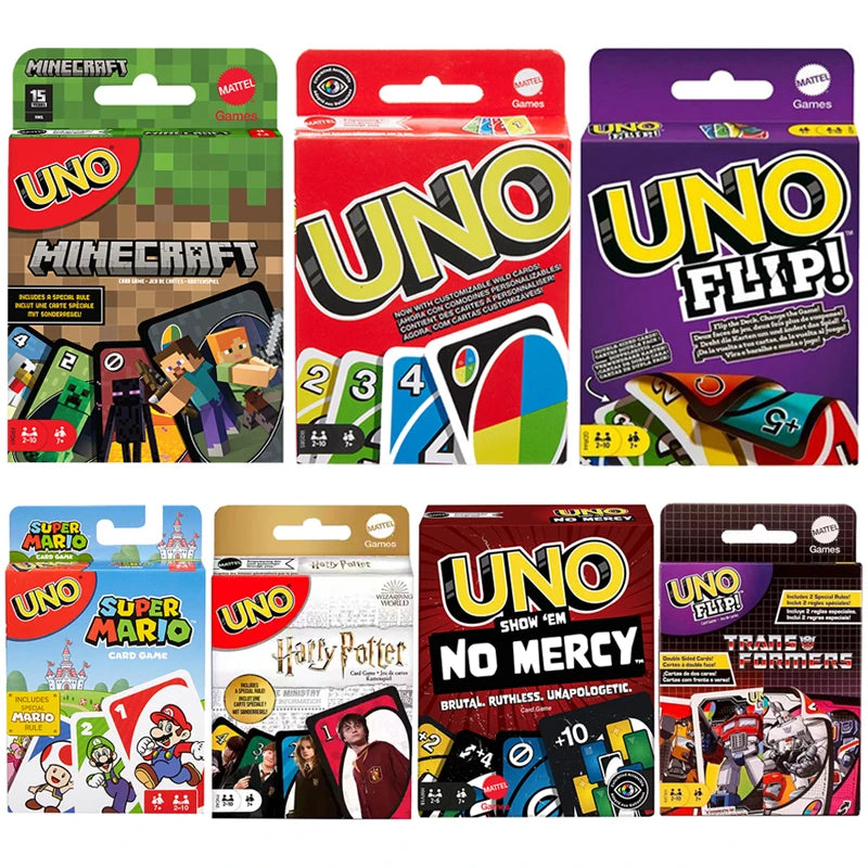 UNO Flip Playing Cards With Super Mario Minecraft Harry Potter
