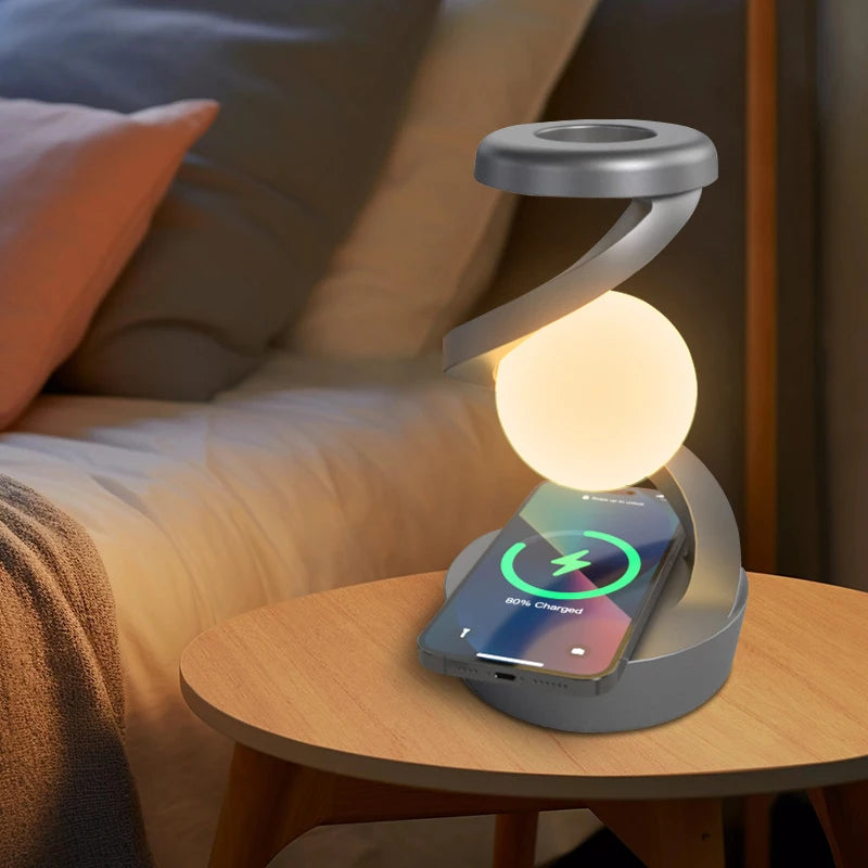 Charging LED Night Lamp With Motion Sensor Floating Bedside Lamp Rechargeable Table Lamp For Modern Home Decor
