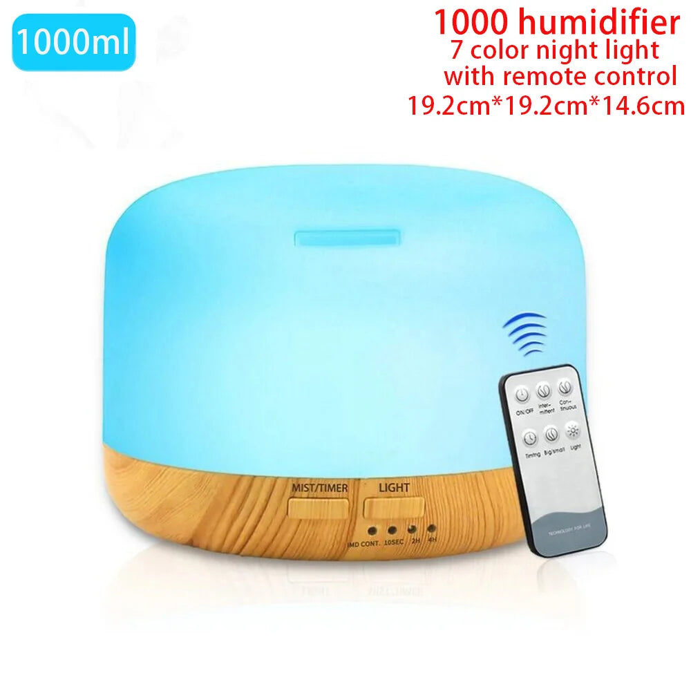 Thankshare Aroma Essential Oil Diffuser Ultrasonic Humidifier Remote Control