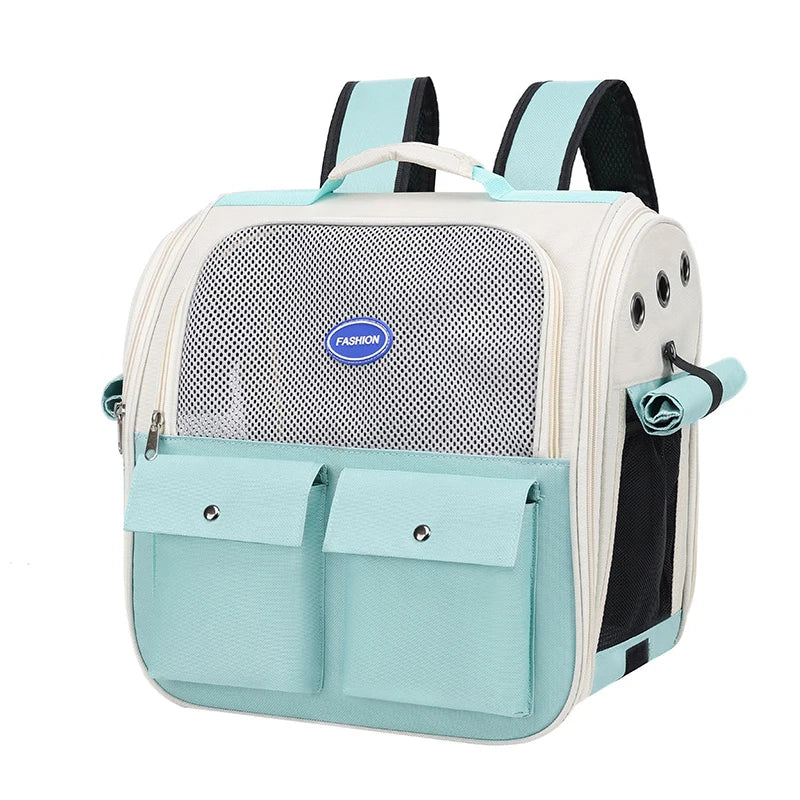 Ventilated Cat Backpack With Adjustable Straps For Outdoor Travel