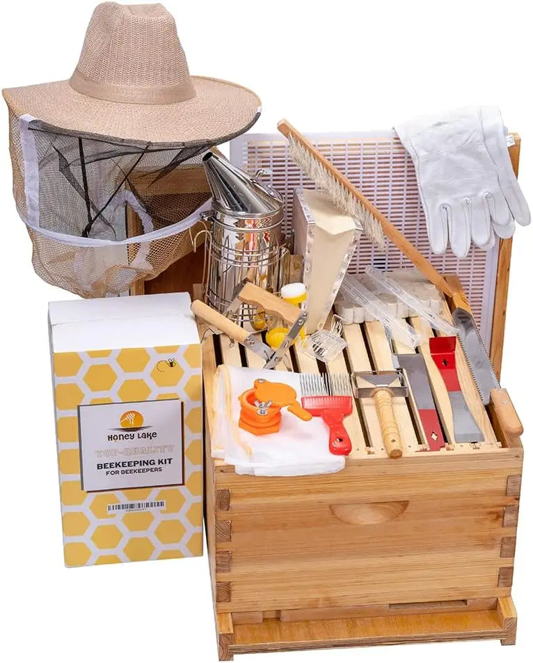 XMSJ Honey Lake Beehive Starter Kit Beekeeping Supplies